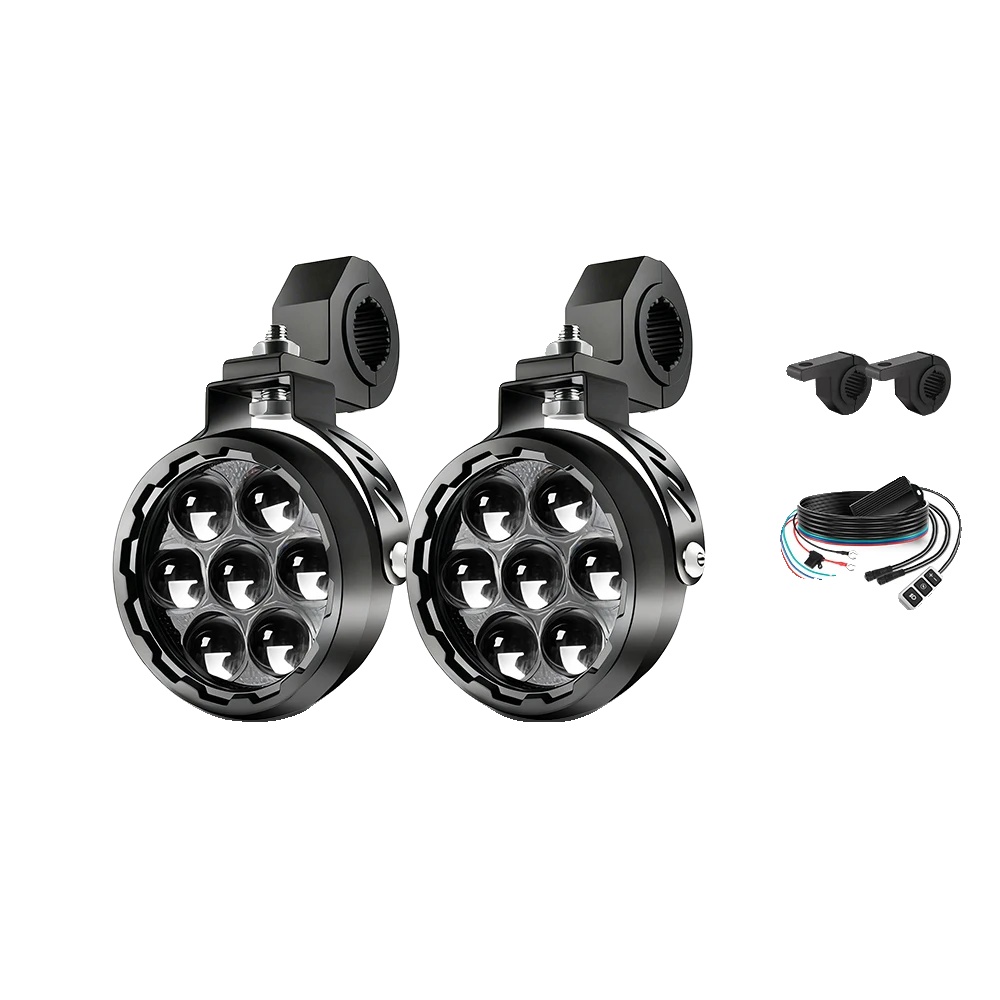 Motorrad-scheinwerfer, Hocheffiziente Led, Ip68-schutz, Dimmer-schalter Strobe