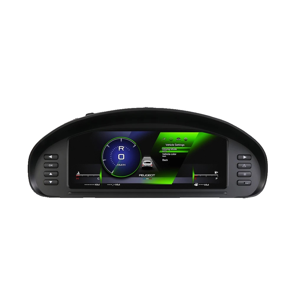 Digitales Cluster-instrumenten-display, Lcd-technologie, Kompatibel Mit Peugeot 407, Kompatibel Mit Peugeot 407sw, Standard-dashboard-größe, Leicht