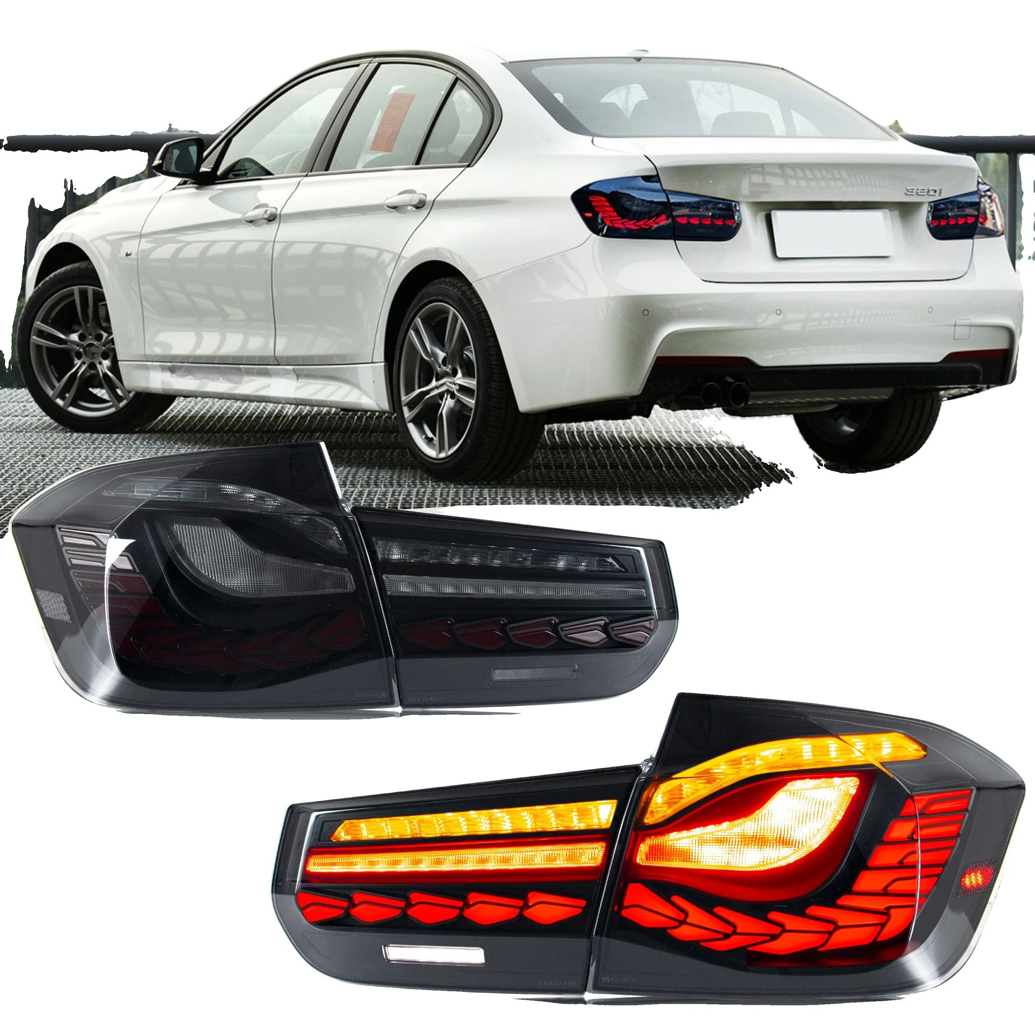 Rücklichtanbau, Wasserdichtes Material, 35w Leistung, 12v Spannung, Sequenzielle Blinker, Kompatibel Mit 3er-serie F30/f80/m3 (2013-2018)