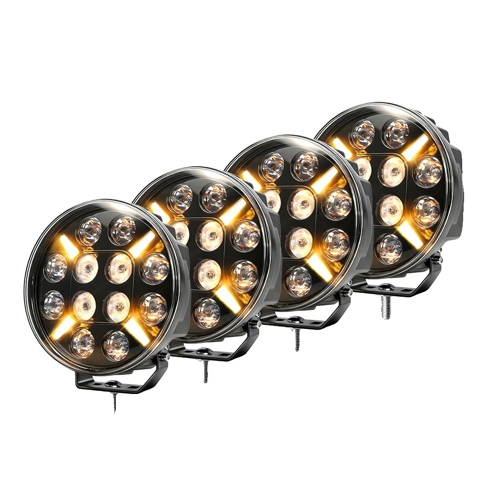 Arbeitslicht, Kombi-strahlwinkel, Überlegener Schutz Gegen Eindringen, 4pc 9inch Strobe