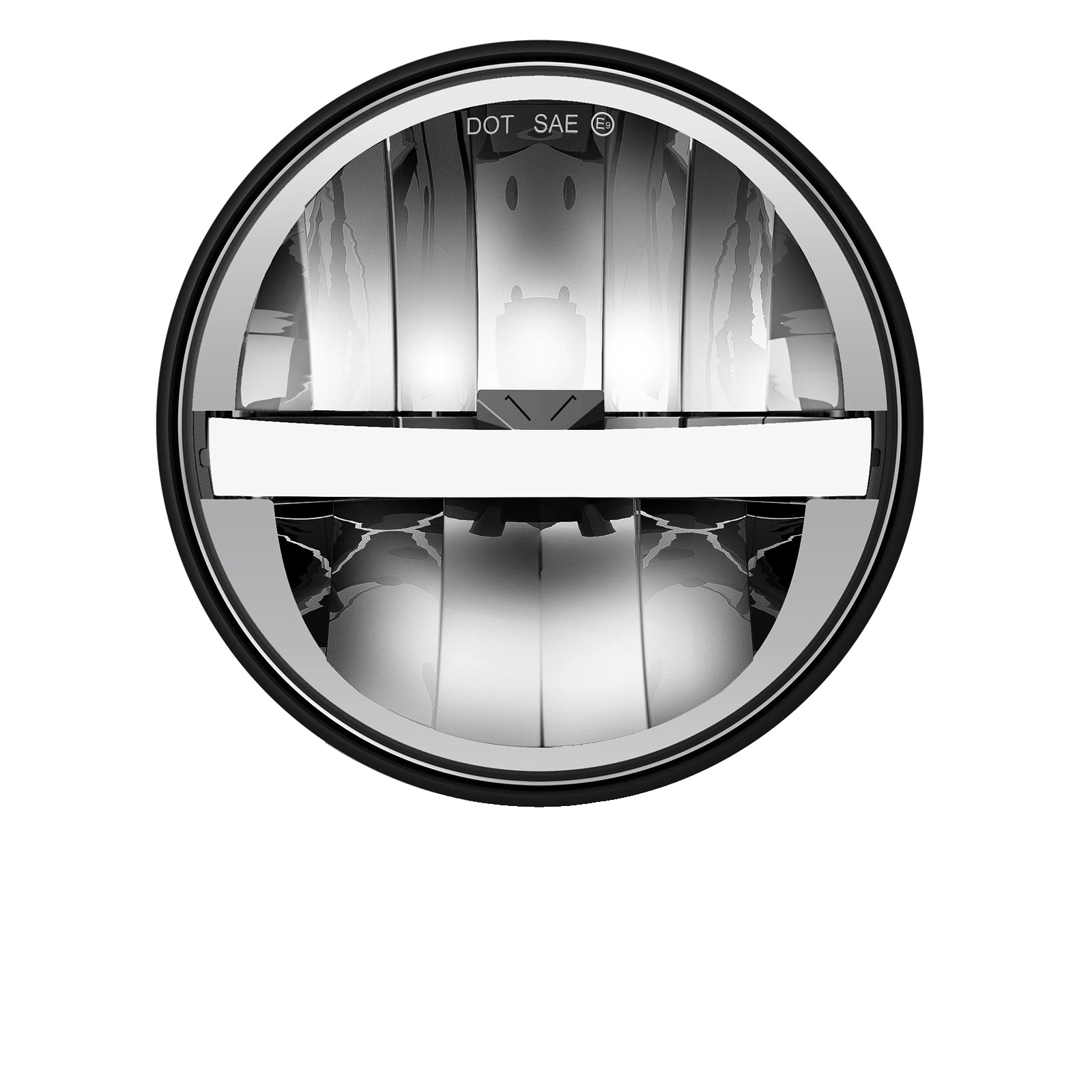 Led-scheinwerfer, Fernlicht Und Abblendlicht, Wasserdichtes Design, 1pcs 6000k Drl