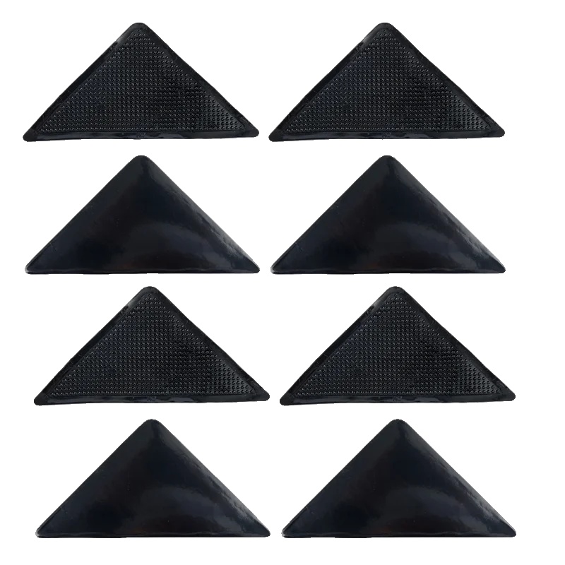 Rutschfeste Gummimatte, 8 Stück, Umweltfreundliches Design, 2set, Schwarz