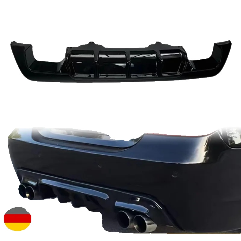 Heckstoßstangen-diffusorlippe, Hochwertiger Abs-kunststoff, Direkter Ersatz, Schwarz