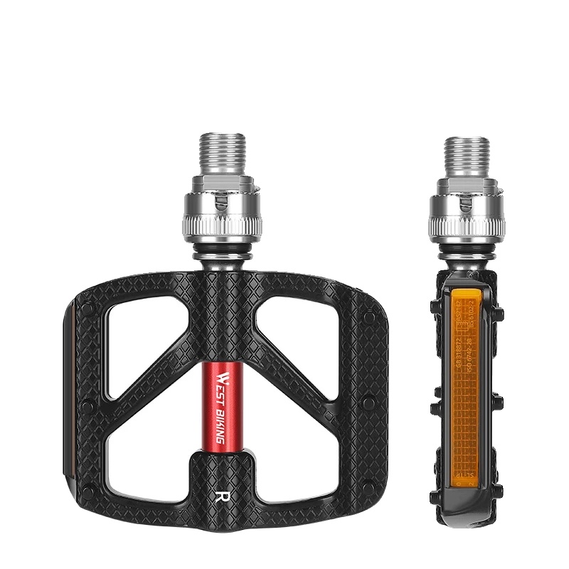 Fahrradpedal, Ultraleichtes Design, Schnellverschlussmechanismus, 117schwarz