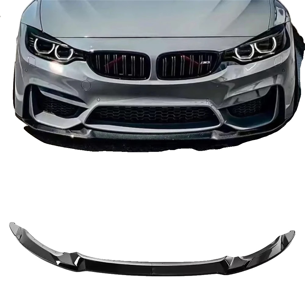 Frontstoßstangenlippe, Abs-kunststoff, 8 Cm Höhe, 18 Cm Breite, Cs-version Kompatibilität, Glänzende Schwarze Oberfläche