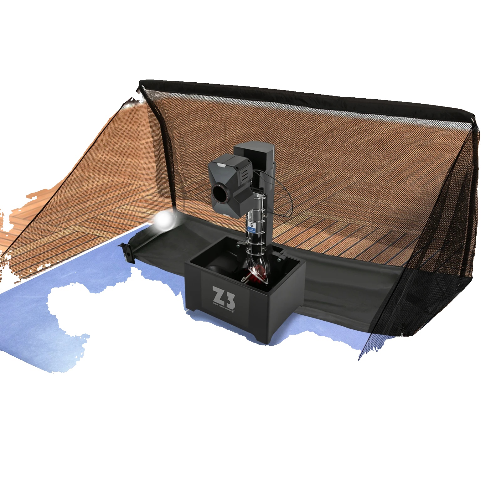 Ping Pong Ball Maschine, Mehrere Serviermodi, Fernbedienungsbetrieb, Schwarz