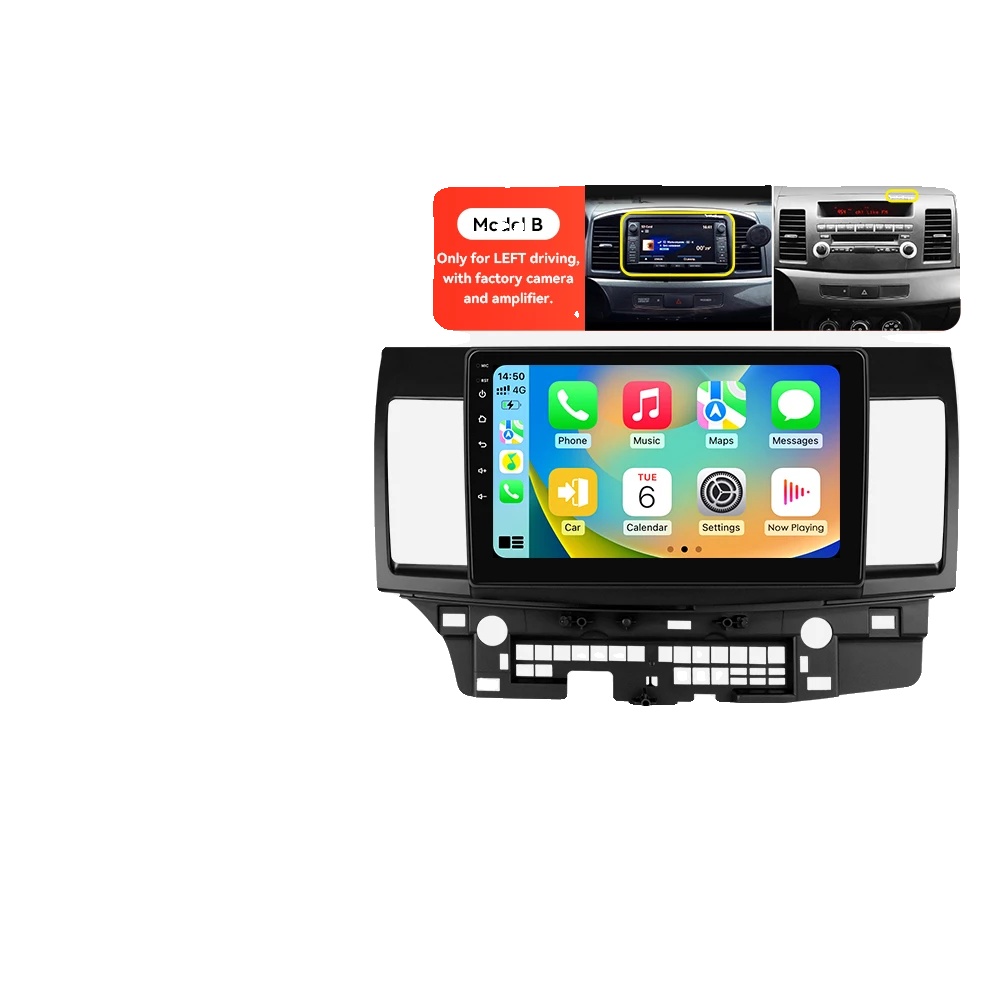 Carplay, Multimedia-wiedergabe, Touchscreen-kompatibilität, Kompatibel Mit Mitsubishi Lancer 10 Cy 2007-2012, P4cp (4gb 64gb)-b