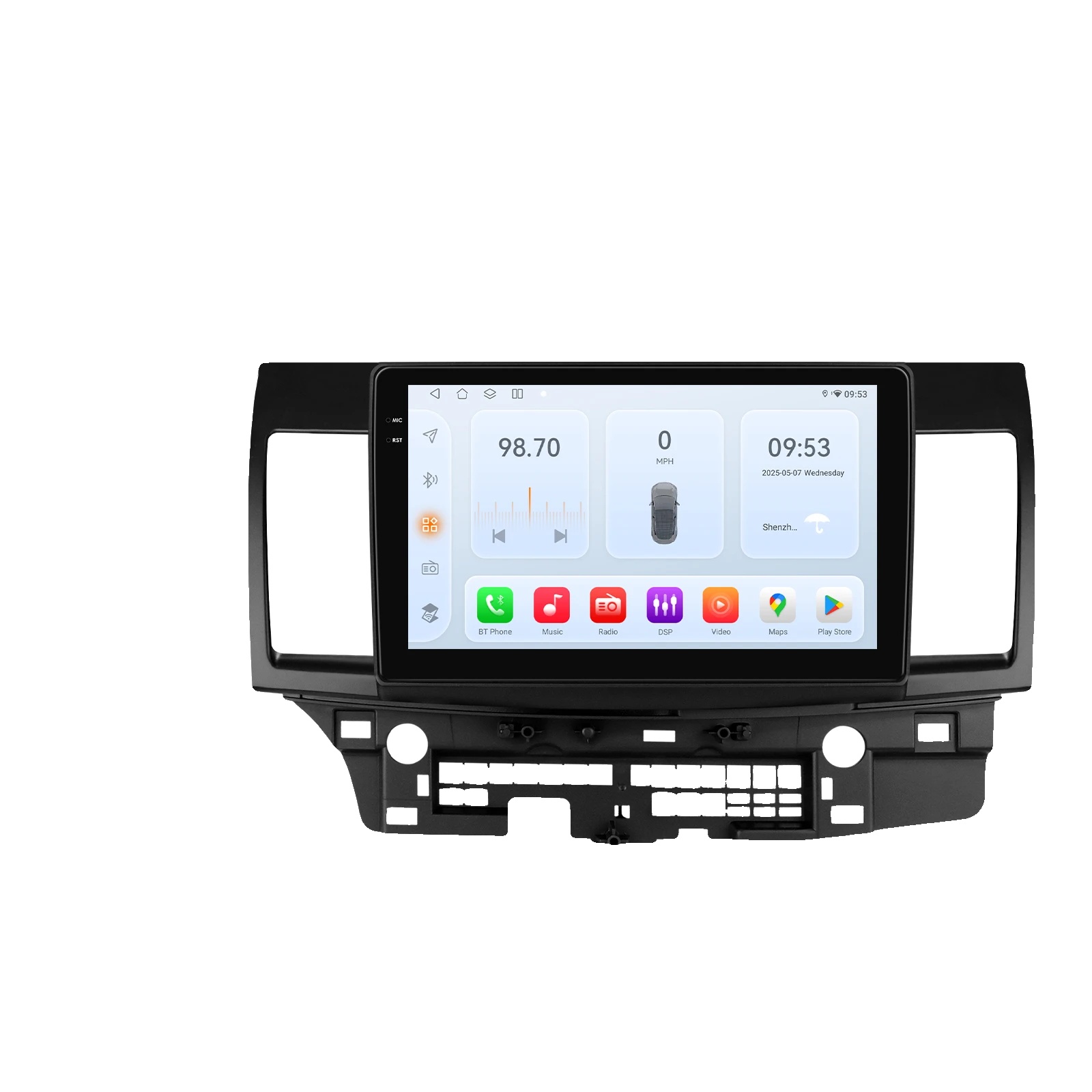 Carplay, Multimedia-wiedergabe, Touchscreen-kompatibilität, Kompatibel Mit Mitsubishi Lancer 10 Cy 2007-2012, Qs1 (3gb 32gb)-a