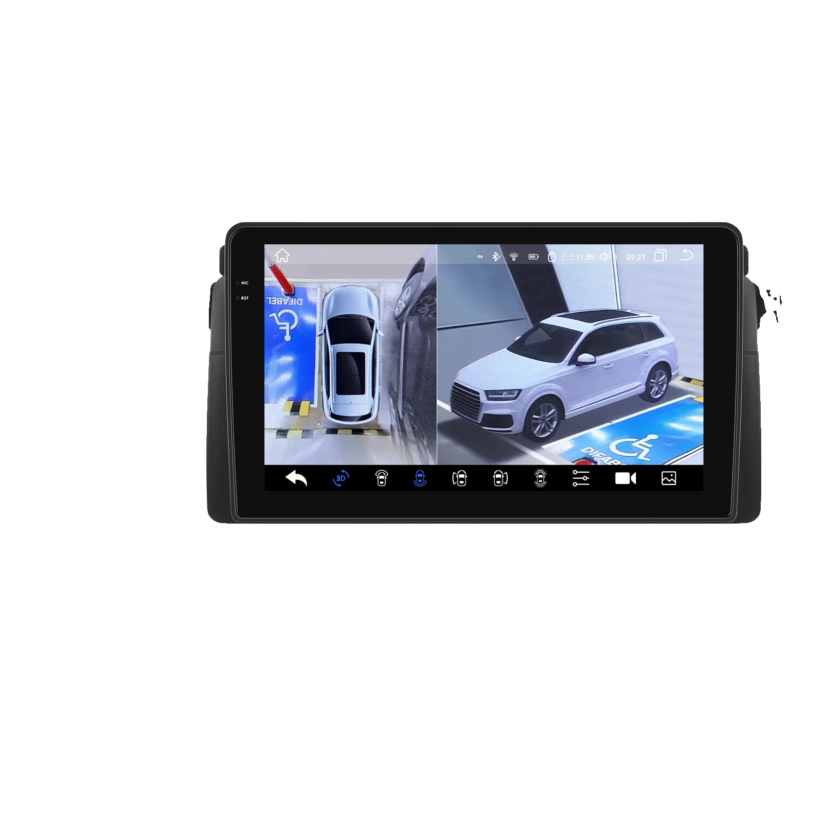 Autoradio, Displaygröße, Smartphone-kompatibilität, Kompatibel Mit Bmw 3er E46 M3 318 320 325 330 335 1998-2005, 360kamera Qs8