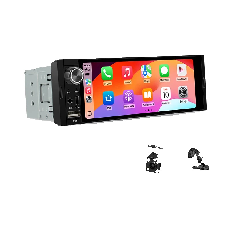 Autoradio, Touchscreen, Smartphone-integration, Kompatibel Mit Universellen Fahrzeugen, K40 Wireless+mic+cam