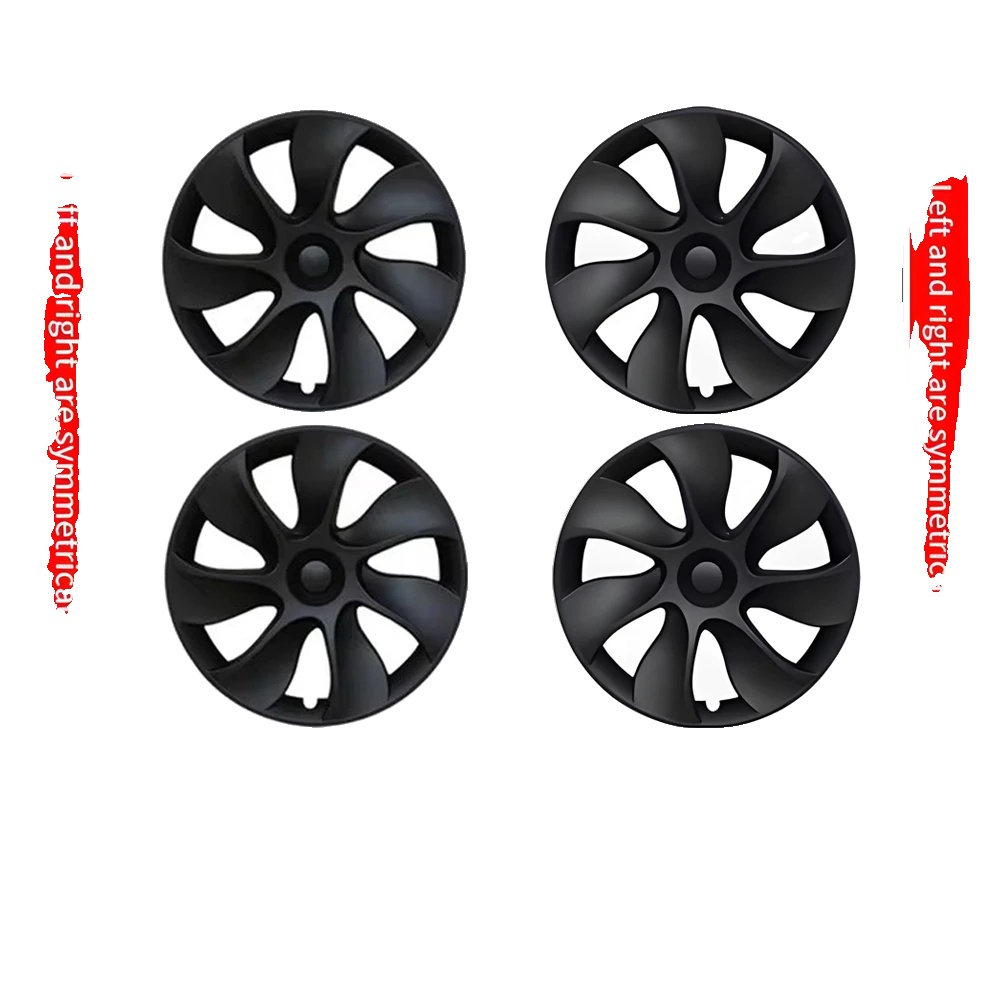 Radabdeckung, Abs-material, Kompatibel Mit Tesla Model Y, Zyklon Stil 4 Pcs