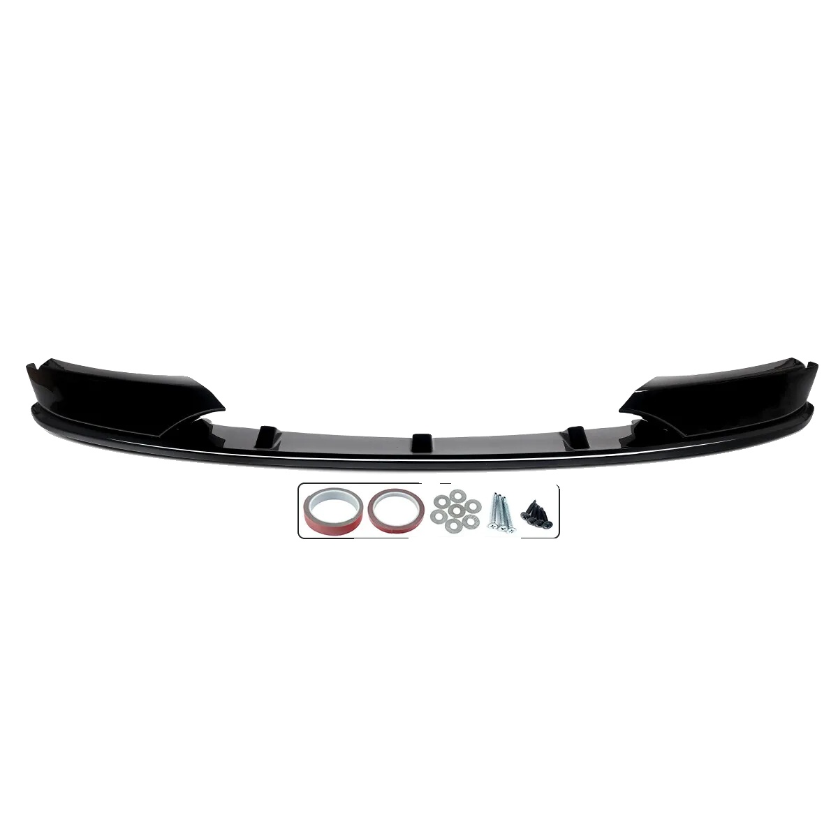 Front Splitter Spoiler Lip, Hochwertiger Abs-kunststoff, Einfache Installation, Glänzendes Schwarz