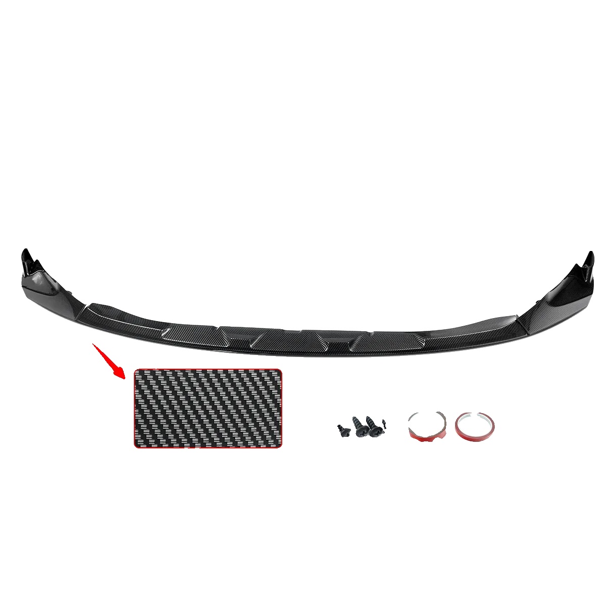 Frontuntere Stoßstangen-spoiler, Kompatibel Mit G80 G82 G83 M3 M4 2021-und, Abs-kunststoff, M Performance Stil, Karbonfaser-look