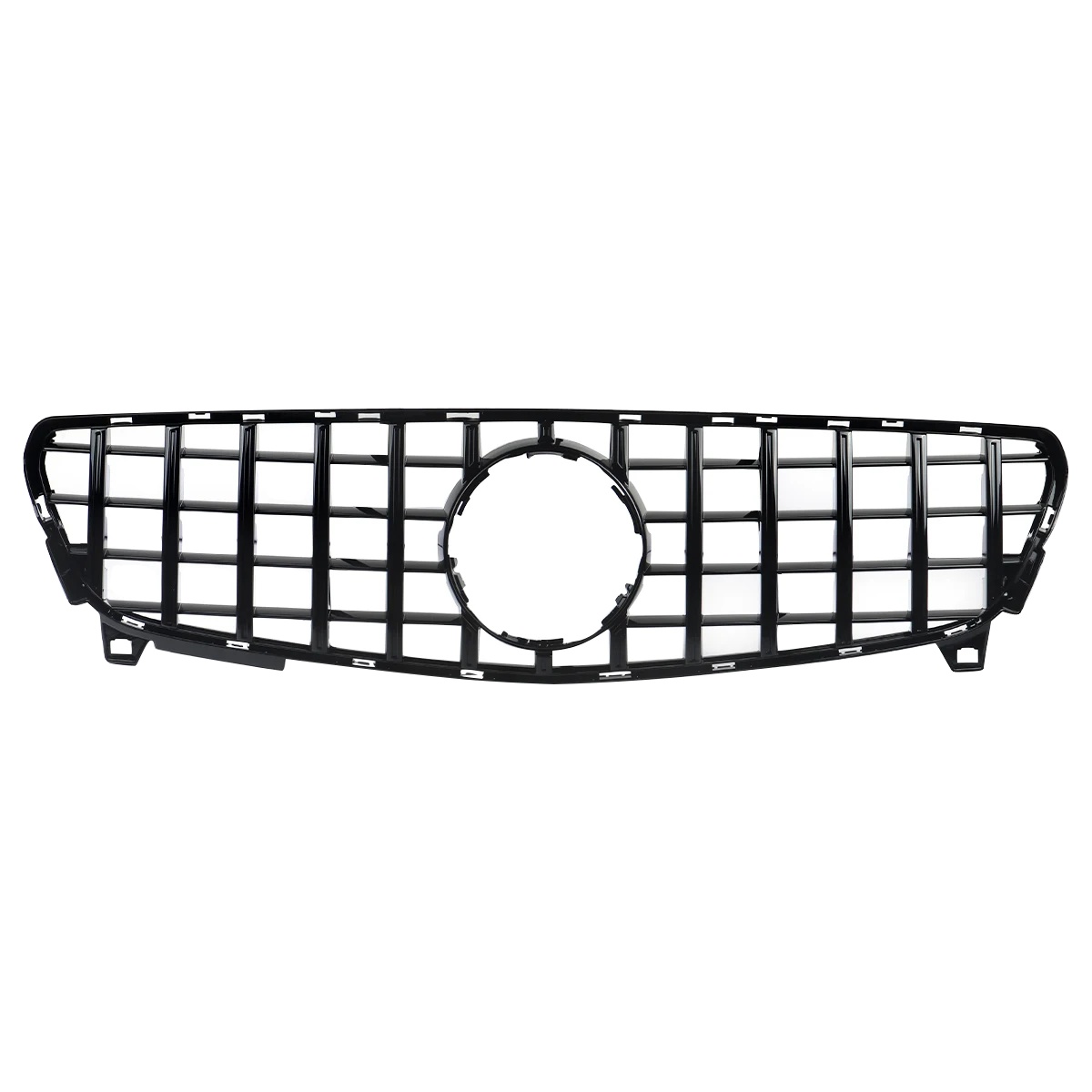 Frontgrill, Gt R Stil, Passt Für Mercedes-benz A-klasse W176, Glänzendes Schwarz