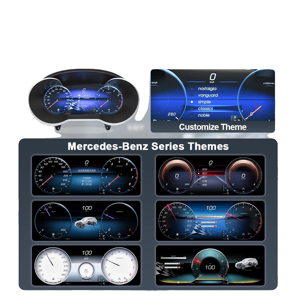 Digitales Instrumentencluster, Kabelloses Carplay, Adaptive Geschwindigkeitsregelung, W205 S205 W253 W446