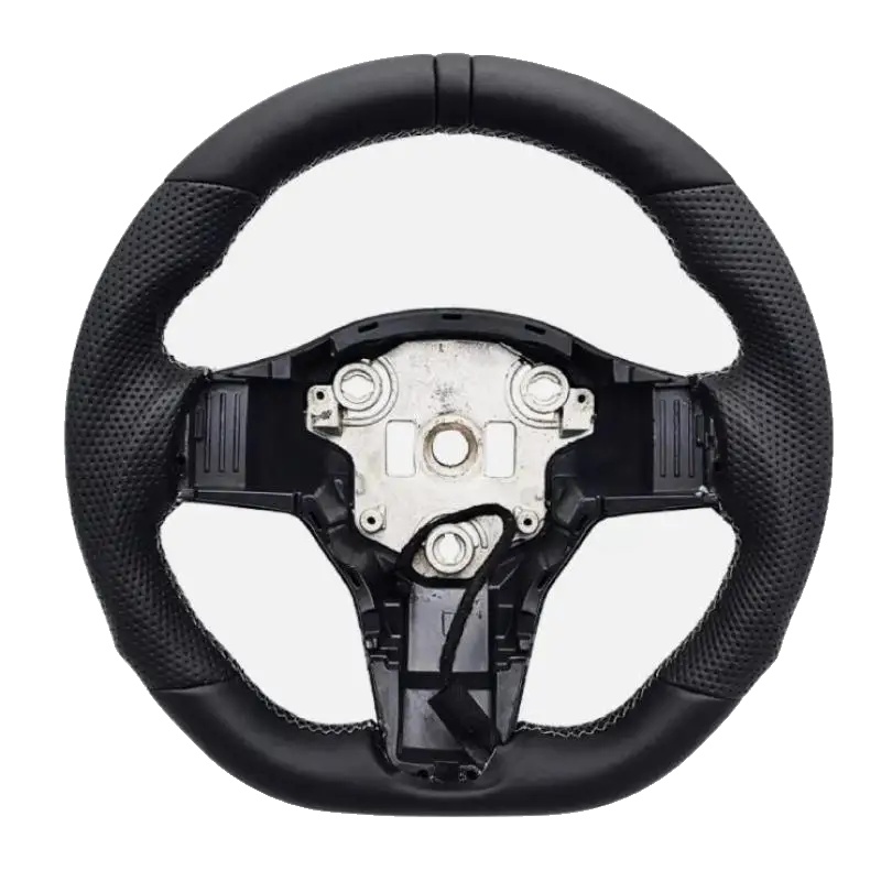 Lenkradmontage, Pu-leder, Gutes Griffdesign, Schwarz