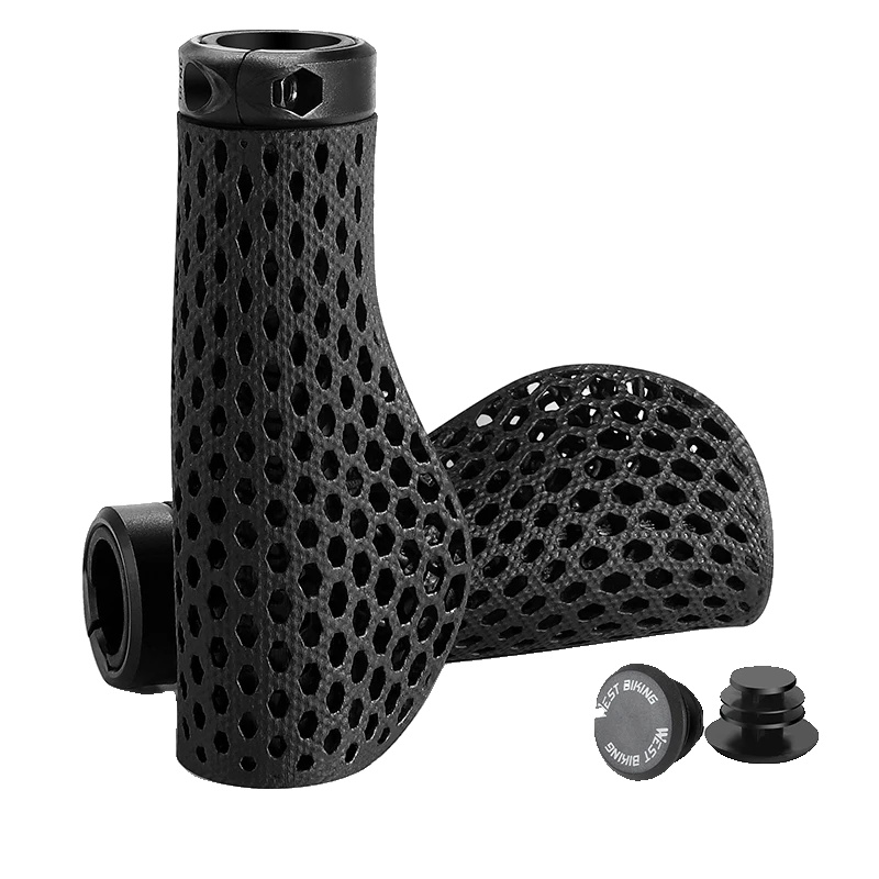 Fahrradgriffe, Ergonomisches Design, Stoßdämpfung, Schwarz
