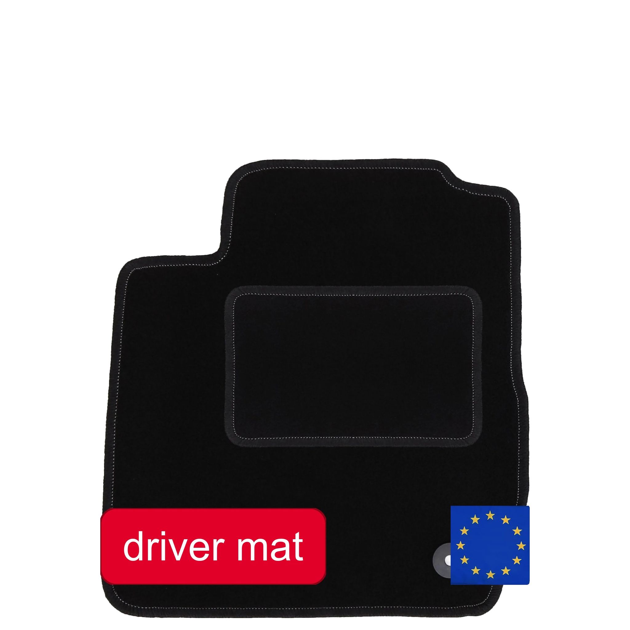 Fahrer-teppich, Maßgeschneiderte Passform, Langlebiges Design, Schwarz