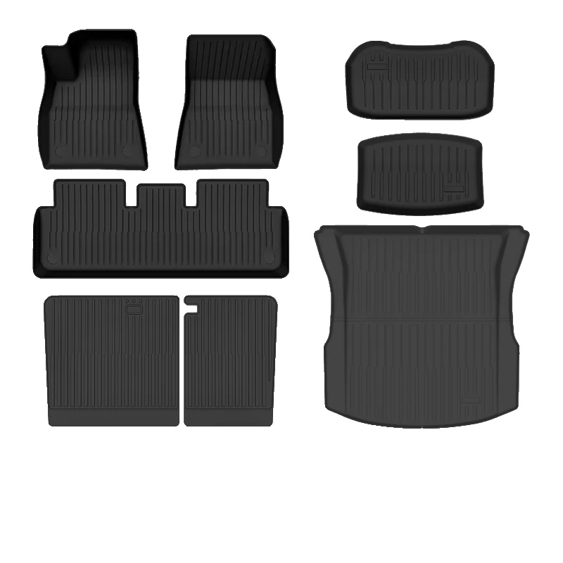 Kofferraummatte, Wasserdichtes Material, Rutschfeste Oberfläche, 8pcs Sets