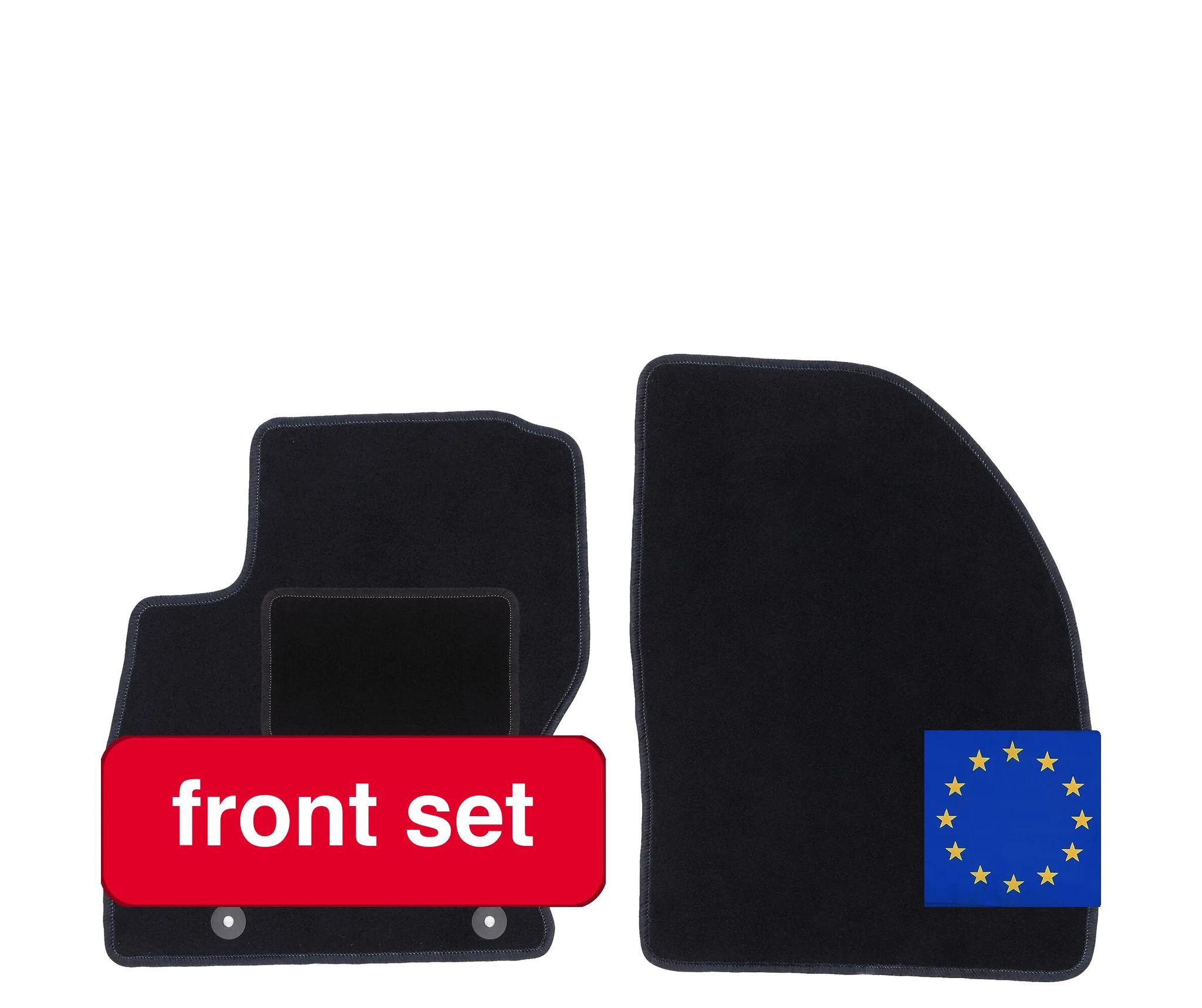 Vorderrücksitzteppiche, Synthetisches Faser-material, Rutschfestes Design, Kompatibel Mit Ford Focus Mk2, Schmutz- Und Feuchtigkeitsbeständig,
