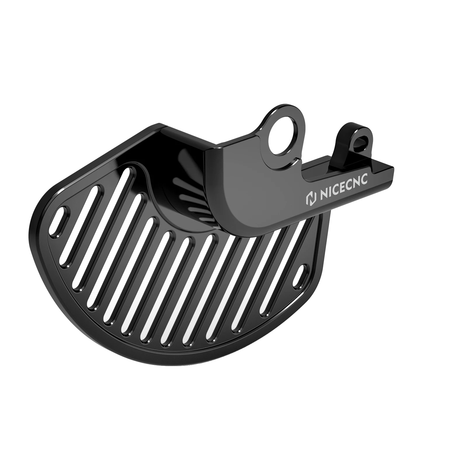 Bremsscheibenschutz, Leichtes Aluminium, Cnc-bearbeitete Präzision, Schwarze Vorderseite