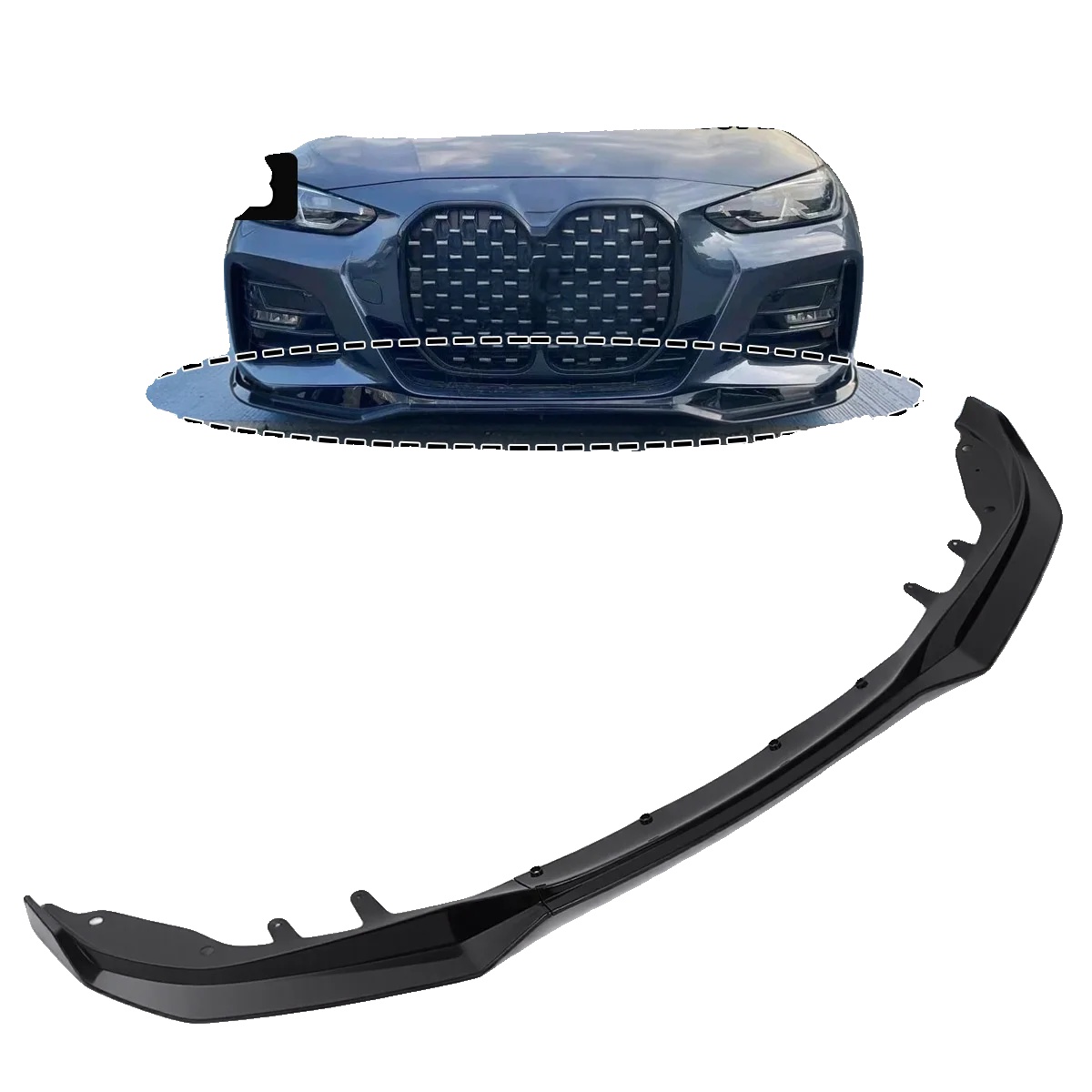 Frontstoßstange Splitter, Abs-kunststoff, Leistungs-/maßgeschneiderte Passform, Kompatibel Mit Luxus-coupé-serie, Einfache Installation, Schützendes