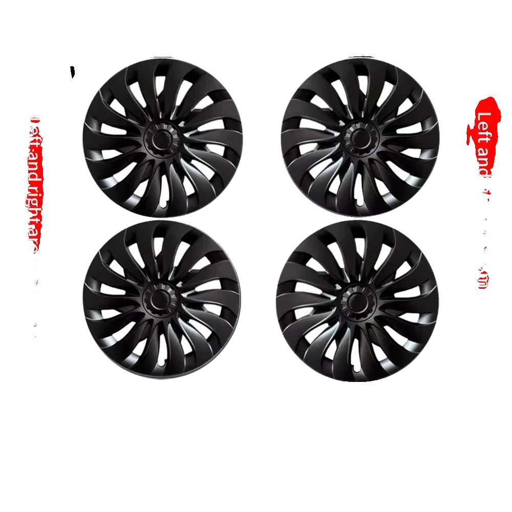 Radabdeckung, Langlebiges Abs-material, Einfache Installation, Mattschwarz, Tesla Model 3, 18 Zoll