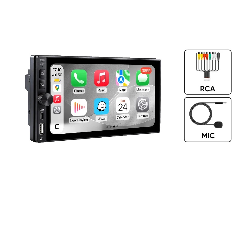 Carplay, Bildschirmgröße, Kabellose Konnektivität, K60 Verdrahtetes Mic