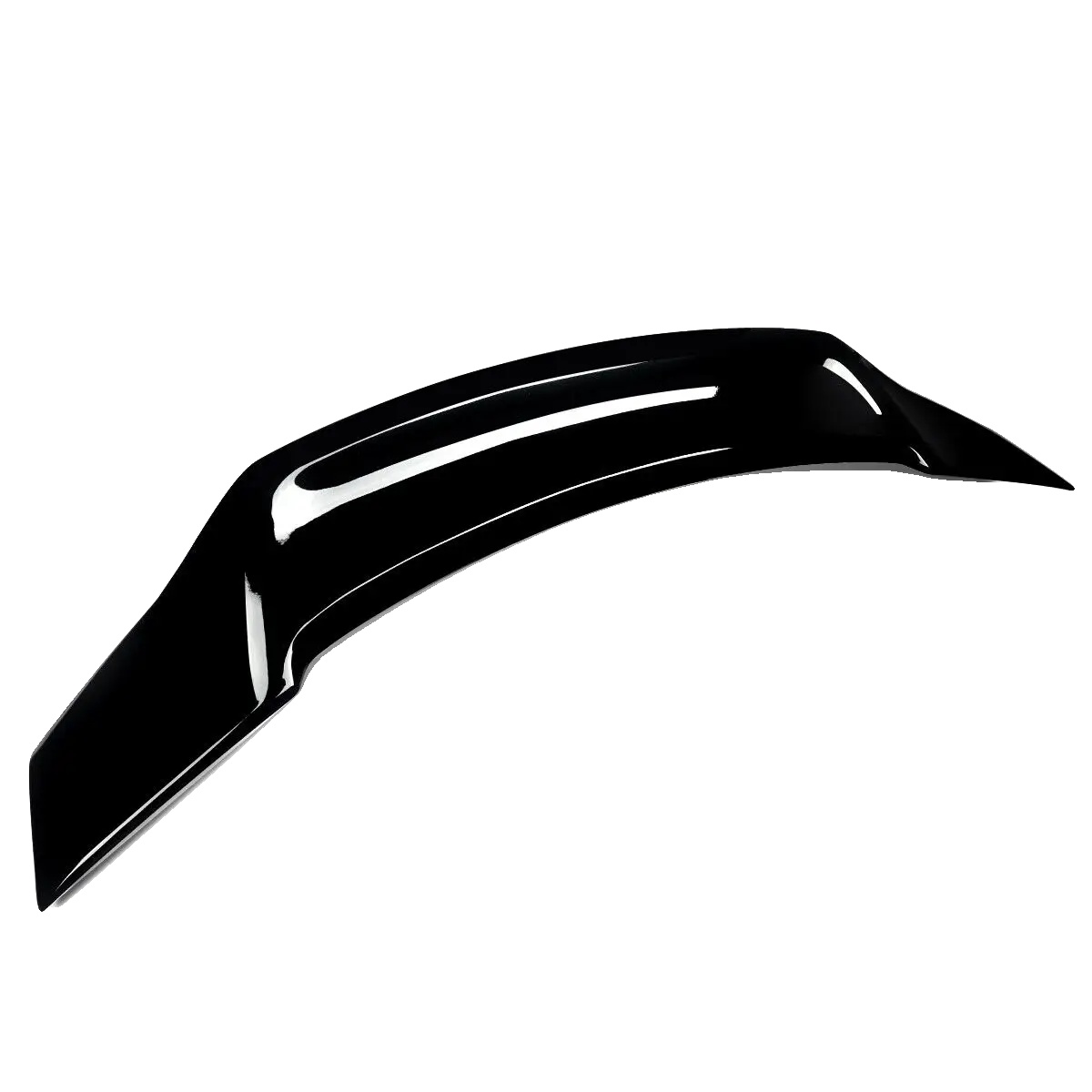 Heckspoiler, Hochwertiger Abs-kunststoff, Renntech-stil, Glänzendes Schwarz