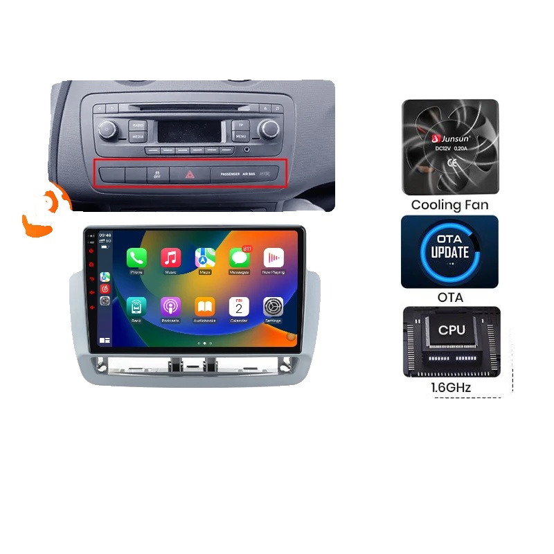 Carplay, Multimedia-funktionalität, Kompatibel Mit Seat Ibiza 6j Mk4 2008-2013, V1 Plus (6+128g)-b