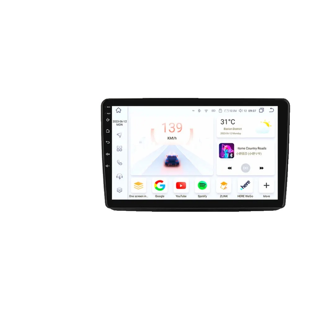 Auto-multimedia-system, Verbesserte Audioausgabe, Smartphone-kompatibilität, Kompatibel Mit Fiat Panda 2003 - 2007 - 2012, S6 Ki Ahdc2
