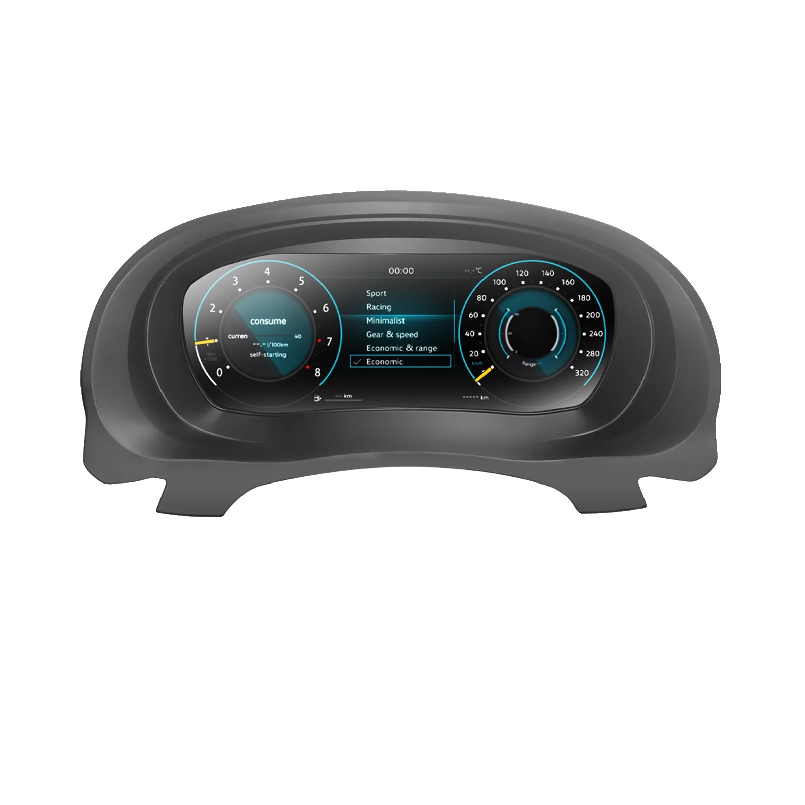 Armaturenbrett-instrumentencluster, Digitaler Geschwindigkeitsmesser, Plug-and-play-installation, Für Golf 6 08-14