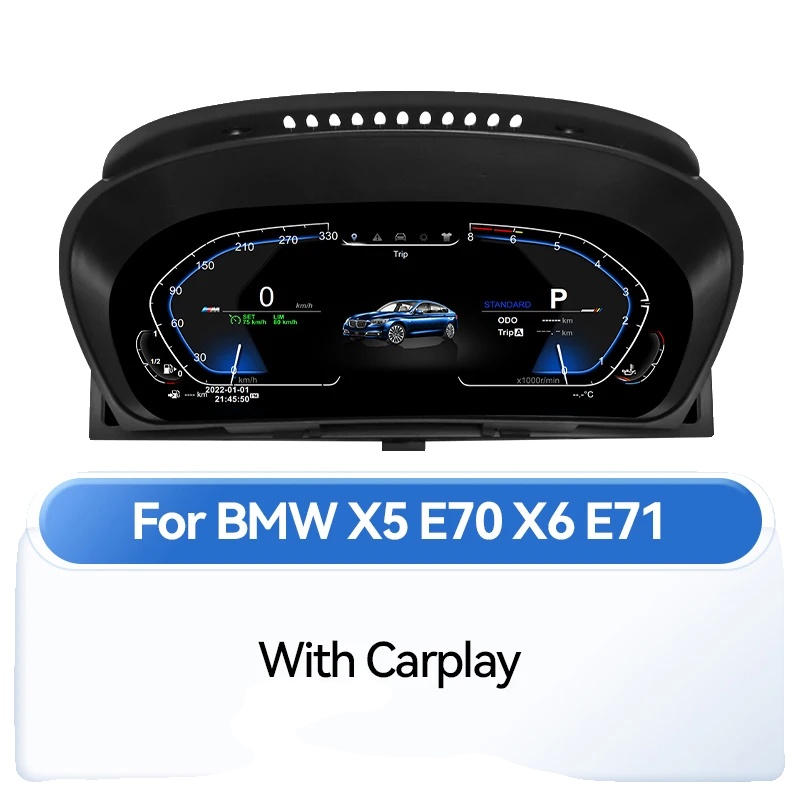 Digitales Instrumentencluster, 12,3-zoll-display, Anpassbare Ui-stile, Mit Carplay