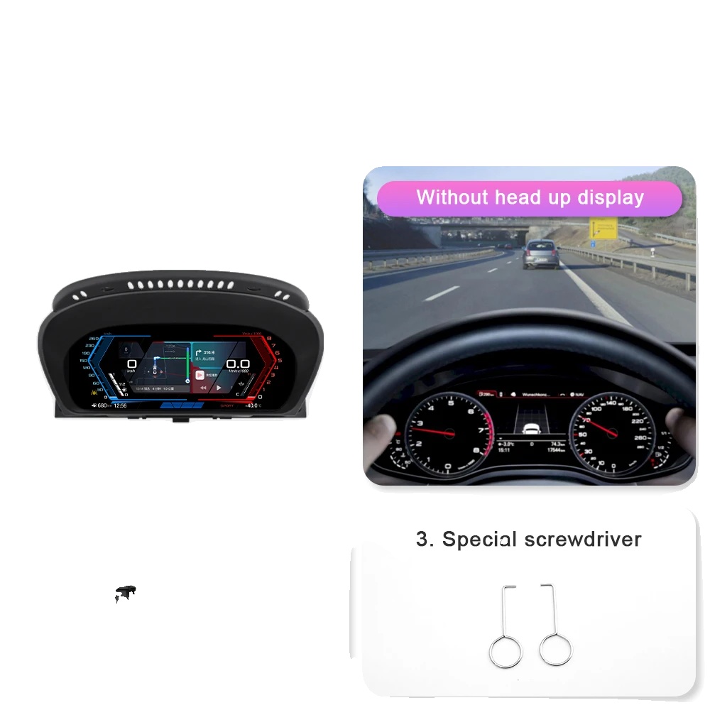 Digitales Armaturenbrett, Drahtlose Konnektivität, Fahrzeugüberwachungsfunktionen, E71 Carplay