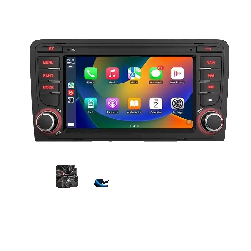 Autoradio, Displaygröße, Multimedia-kompatibilität, Kompatibel Mit Audi A3 8p 2003-2012, V1c(2gb 64gb)7