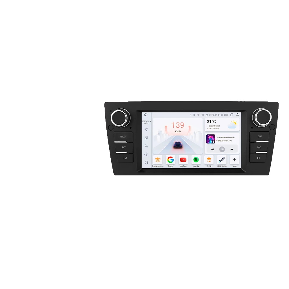Autoradio, Touchscreen-display, Smartphone-integration, Kompatibel Mit Bmw 3er-serie, Kabelloses Design, S1 (8 Kerne 3g 32g)
