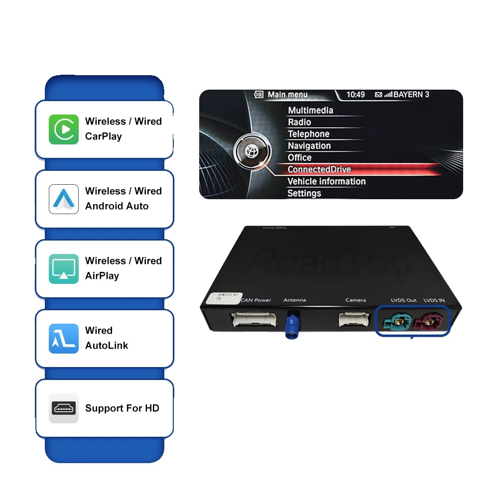 Carplay-schnittstelle, Integriertes Gps, Einfache Fahrzeugintegration, Hoher Cic Nbt