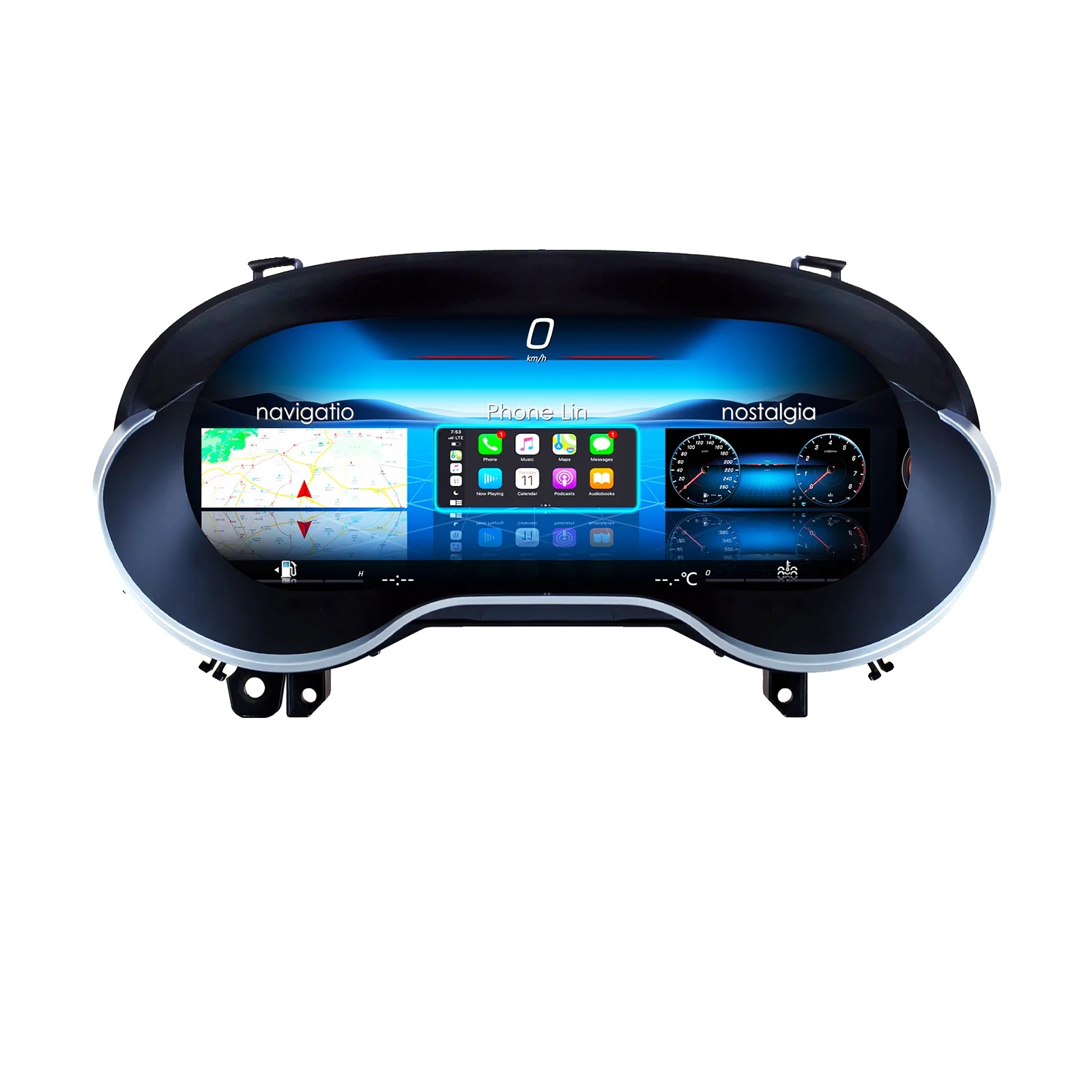 Tachometer-cluster, 12,3 Zoll Bildschirm, Plug-and-play-installation, Für Cla W176