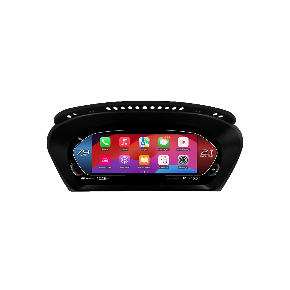 Instrumententafel, 12,3 Zoll Display, Für Luxusfahrzeug 5er Serie E60 E61 E63 E64, E60 E61-mit Carplay