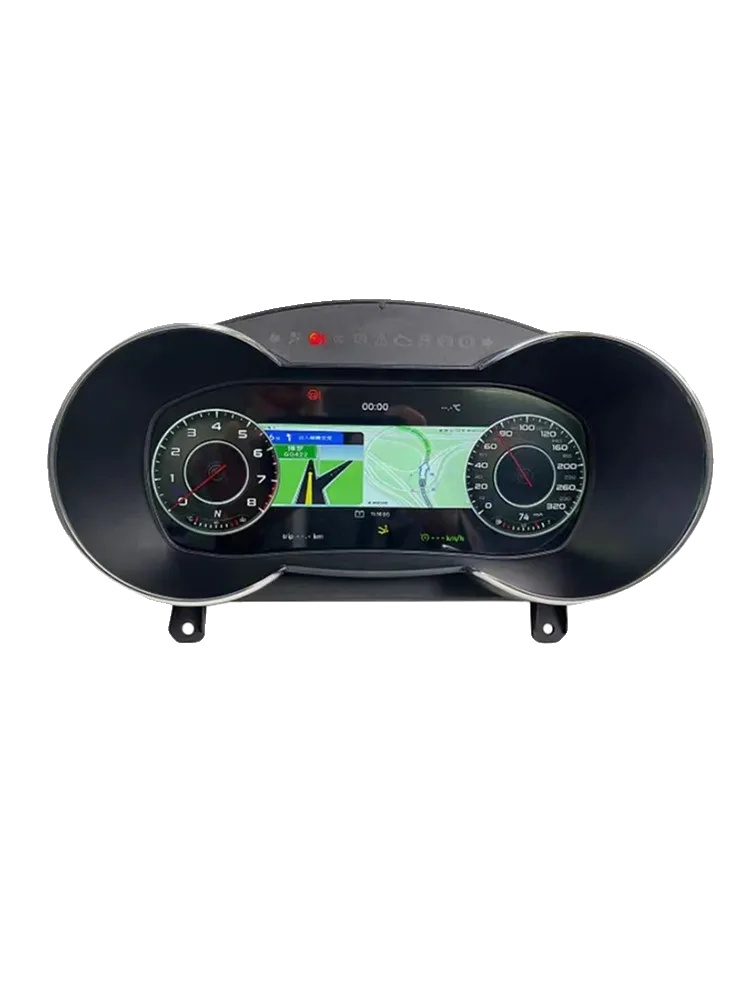 Digitales Dashboard, Hochauflösender Bildschirm, Benutzerfreundliche Installation, Schwarz