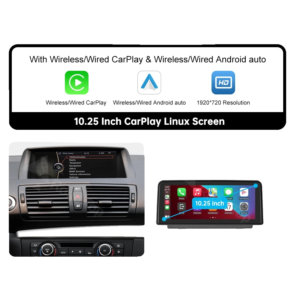 Auto-multimedia-display, Drahtlose Konnektivität, Touchscreen-schnittstelle, 10.25 Cic-system