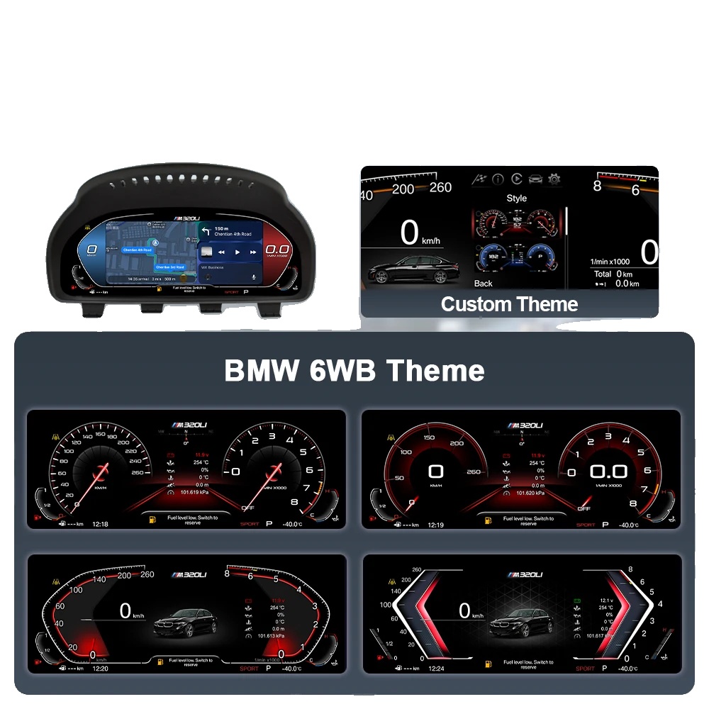 Digitales Instrumentencluster, Wireless Carplay, Echtzeit-navigation, F10 Carplay-version