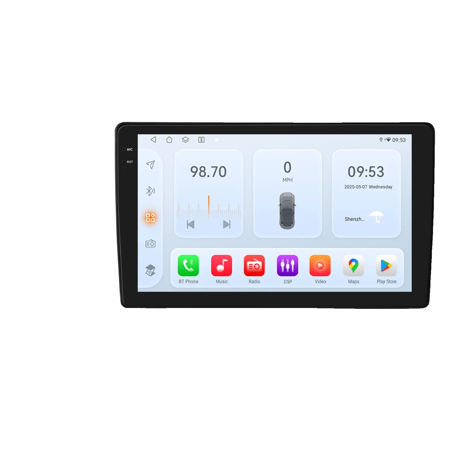 Auto-multimedia-player, Displaygröße, Smartphone-integration, Kompatibel Mit Citroen C2 C3 2001-2010, Qs4