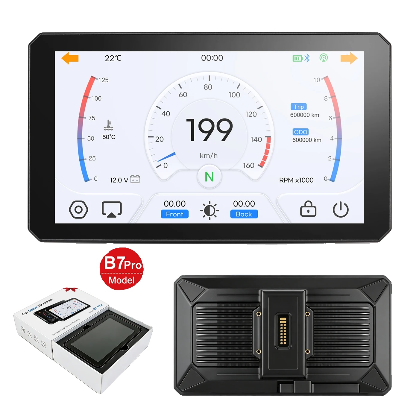 Motorrad-navigator, Kabelloses Carplay, Unterstützung Für Android Auto, B7 Pro