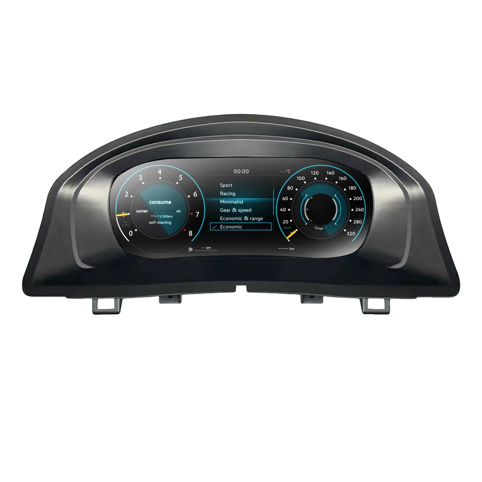 Digitales Cluster-dashboard, 10,25 Zoll Display, Plug-and-play-schnittstelle, Für Vw Scirocco 2004-2008
