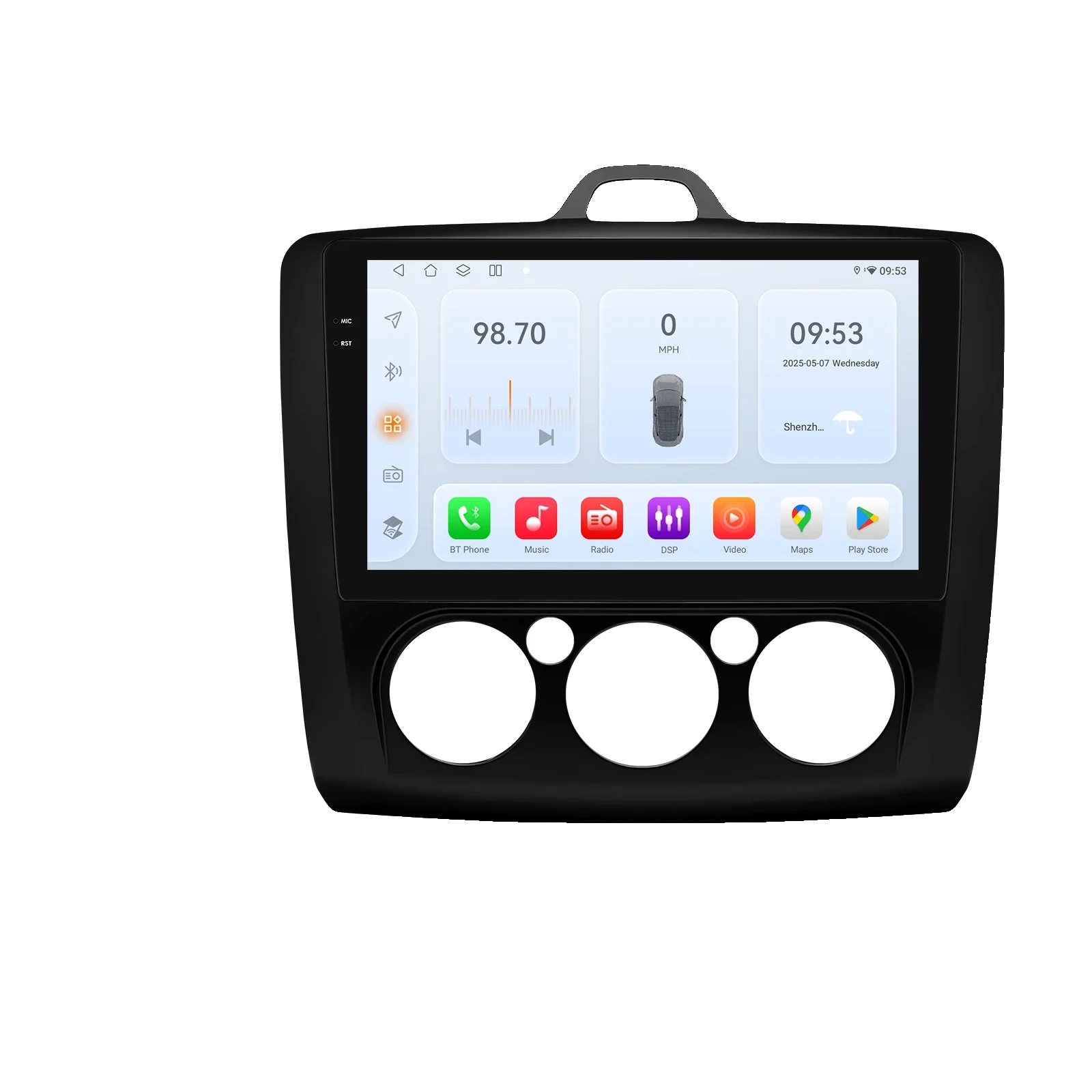 Carplay, Multimedia-player, Navigationssystem, Kompatibel Mit Ford Focus 2 3 Mk2 Mk3 2004-2011, Qs1 B