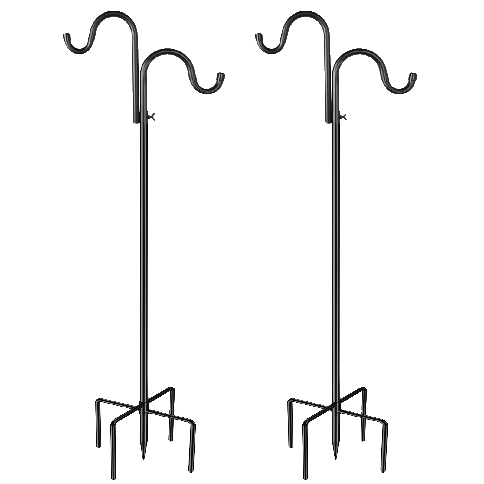 Shepherd-haken, Verstellbare Höhe, Langlebige Eisenkonstruktion, Typ B 2pcs