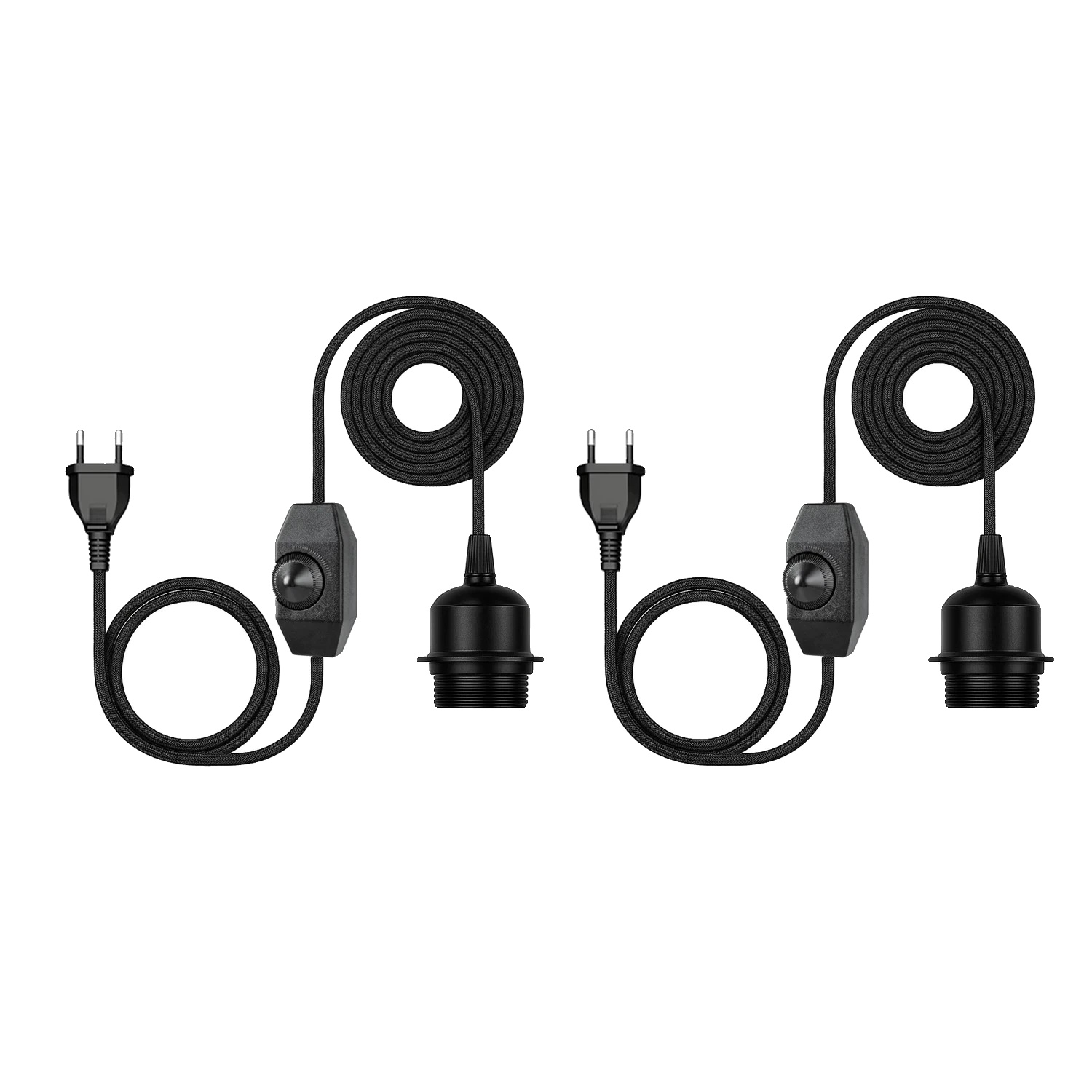 Pendelleuchte, E27-fassung, Touch Ein/aus-schalter, 2pcs Dim Schalter