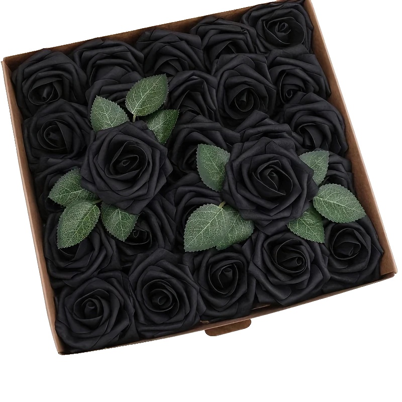Künstliche Blumen, Vielseitig Für Veranstaltungen, Mit Integrierter Beleuchtung, Schwarz