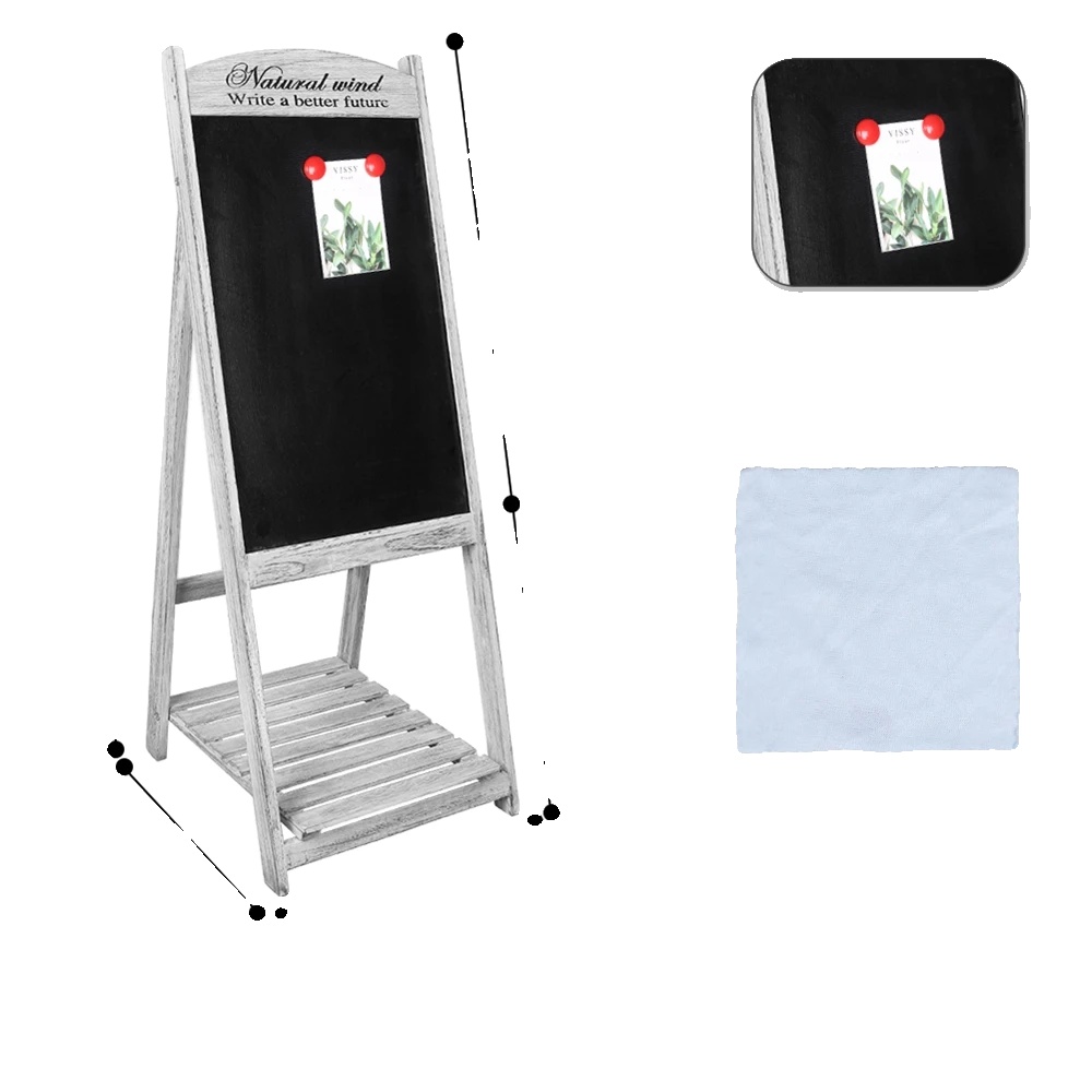 Kreidetafel, A-rahmen-design, Vielseitige Anzeige, Off-white